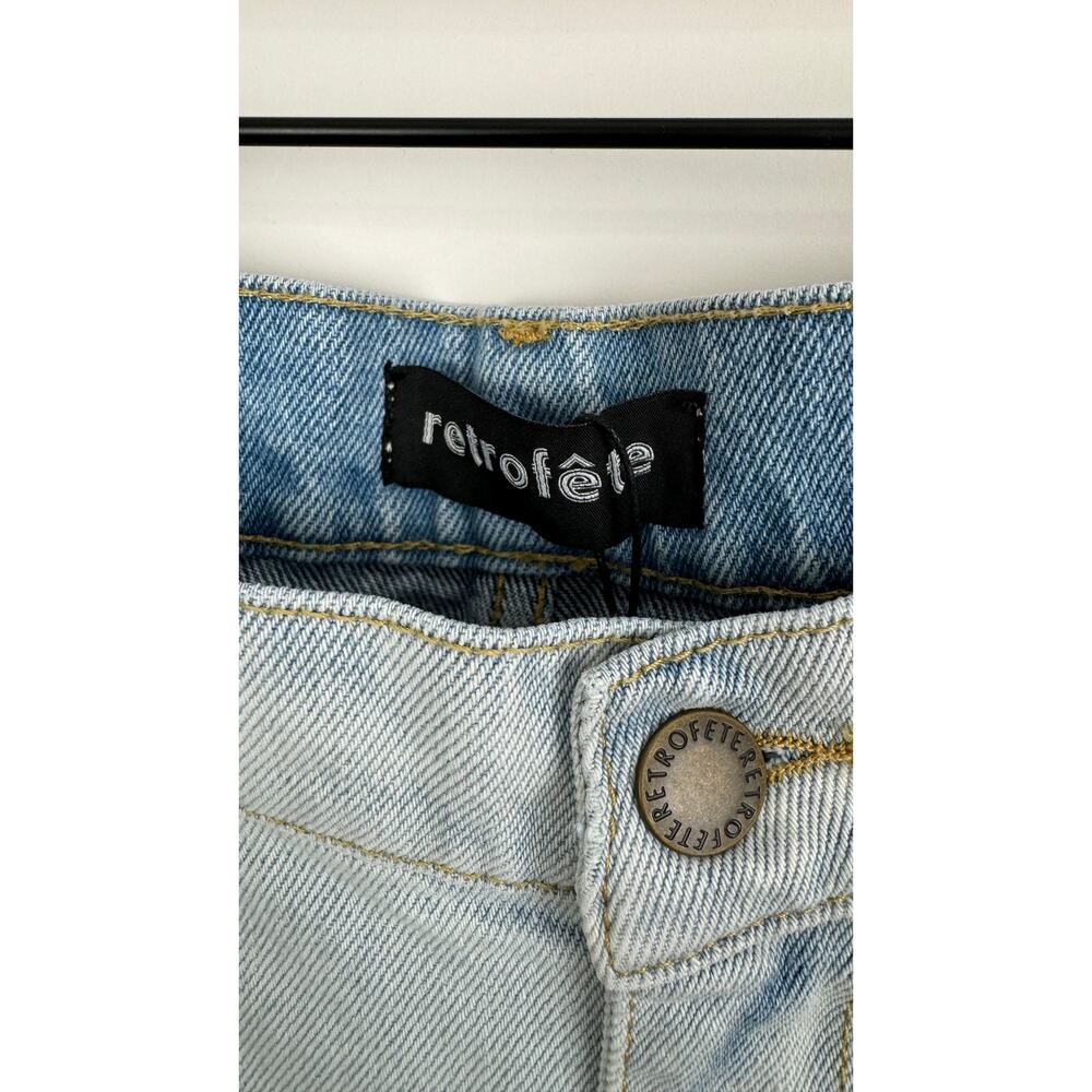 Retrofete Maggie Denim Jean Two Tone Laguna Womens Size 24 New Distressed - Picture 7 of 13